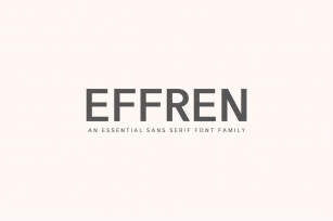 Effren An Essential Sans Serif Font Download