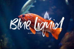 Blue Liquid Marker Font Download