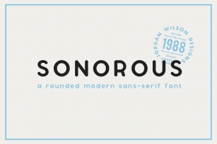 Sonorous Font Download
