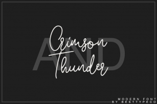 Crimson and Thunder Font Download