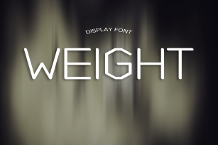 WEIGHT font Font Download