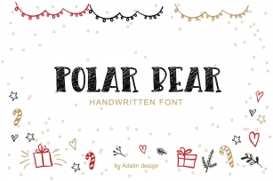 Polar Bear-Christmas Typeface Font Download