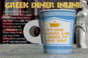 Greek Diner Inline Font Download