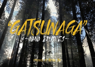 Gatsunaga Hand Brushes Font Download