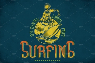 Surfing Modern Label Typeface Font Download