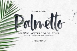 Palmetto SVG Font Download