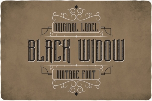 Black Widow Typeface Font Download