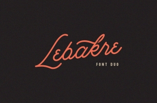 Lebakre Duo Font Download