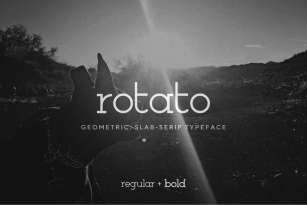 Rotato — geometric, slab-serif font Font Download