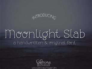 Moonlight Slab- Handwritten Font Download