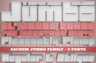Sackem Jumbo Family Font Download