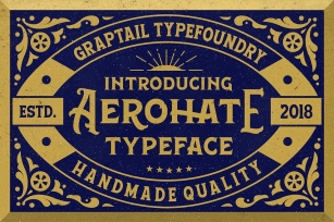 Aerohate Typeface + Extras Font Download
