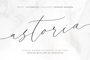 Astoria Modern Calligraphy Script Font Download