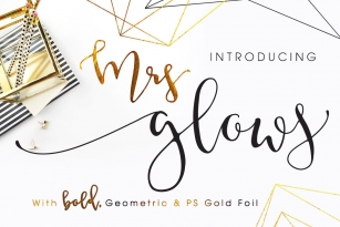 Mrs Glows Modern With Extras Font Download