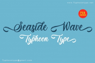 Seaside Wave font Font Download