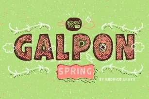 Galpon Spring / Regular+ Shadow %-50 Font Download