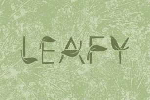 LEAFY art font Font Download