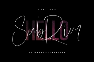 Hello Subrim Typeface Font Download