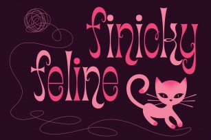 Cica – a fun finicky feline font! Font Download