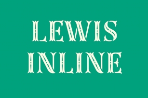 Lewis Inline Font Download