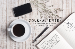 Journal Entry Handwritten Print Font Download