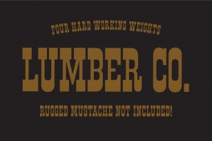 Lumber Co. Font Download