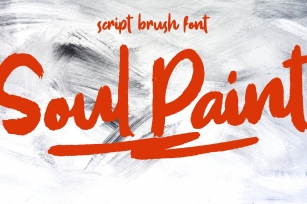 SOUL PAINT Brush Font Download