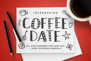 Coffee Date Duo + BONUS Font Download