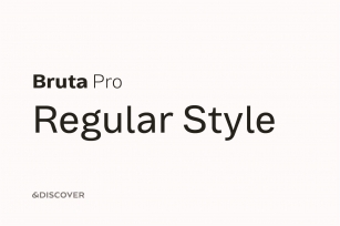 Bruta Pro Regular Style Font Download