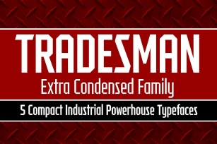 Tradesman ExCond Family Font Download