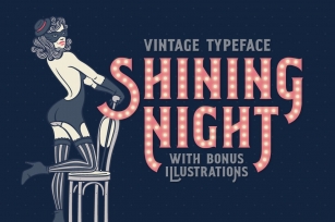 Shining Night font + bonus Font Download