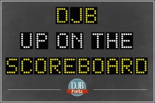 DJB Up on the Scoreboard Font Download