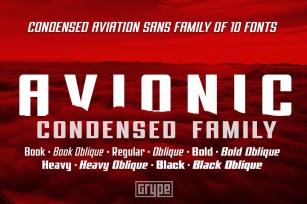 Avionic Condensed Family Font Download