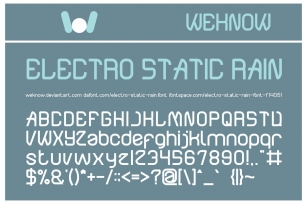 Electro Static Rain Font Download