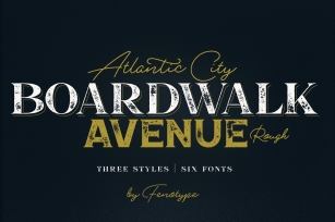 Boardwalk Avenue Rough Bundle Font Download