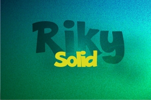 Riky Solid Font Download