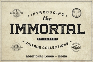 The Immortal // Vintage Collection Font Download