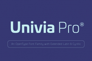 Univia Pro Font Download
