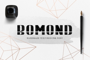 BOMOND. Textured Ink (SVG) Font Download