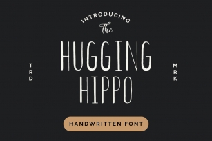 Hugging Hippo ( ALL CAPS ) Font Download