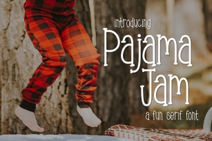 Pajama Jam a Fun Serif Font Download