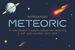 Meteoric Typefamily + Free Bonus Font Download