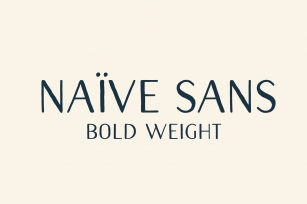 Naive Sans (Bold weight) Font Download