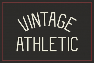 Vintage Athletic Font Download