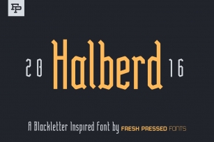 Halberd Display Font Download