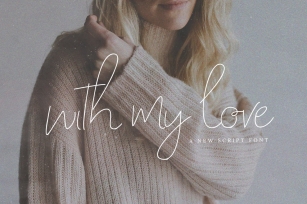 With My Love Script (3 Weights) Font Download