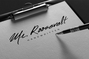 Mr. Roosevelt Handwritten Font Download