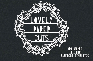 Lovely Paper Cuts Font Download