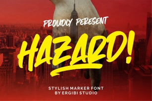 Hazard! STYLISH MARKER FONT Font Download