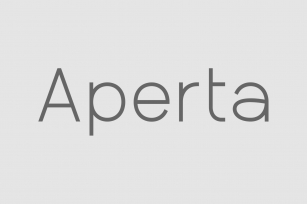 Aperta – Family Font Download